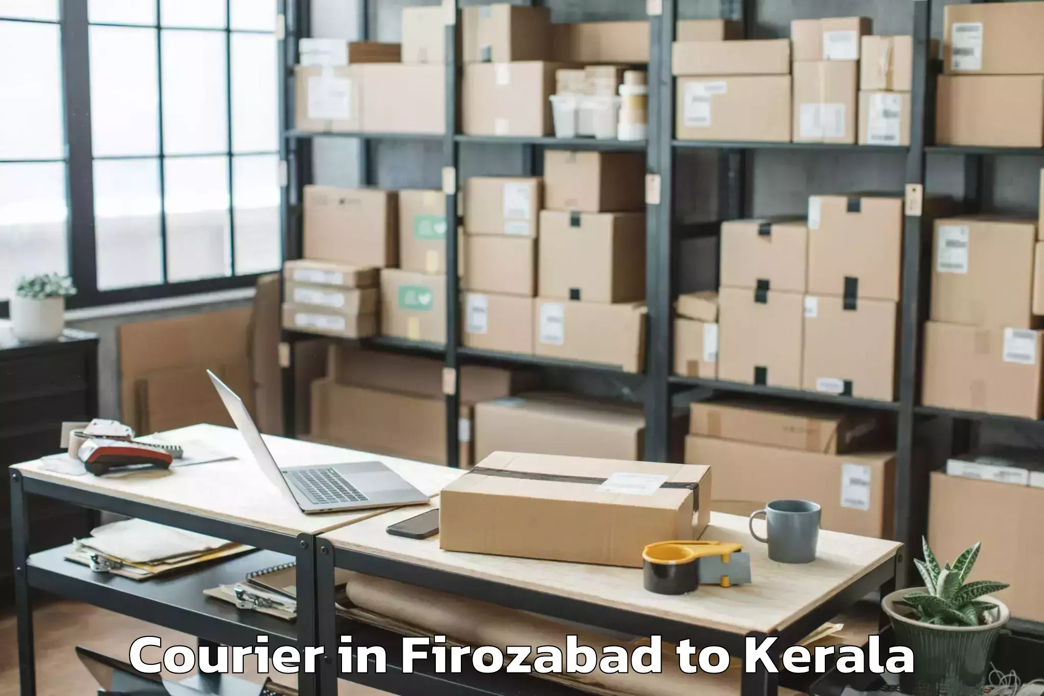 Professional Firozabad to Kodamthuruth Courier